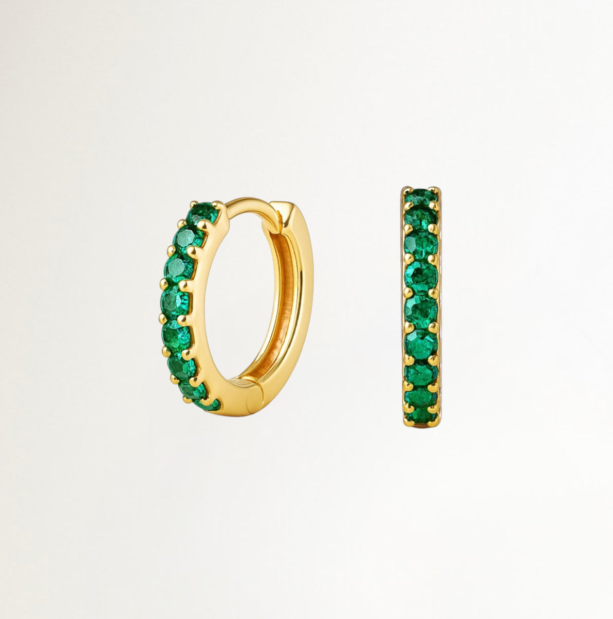 ARGOLLAS CON CIRCONES VERDES