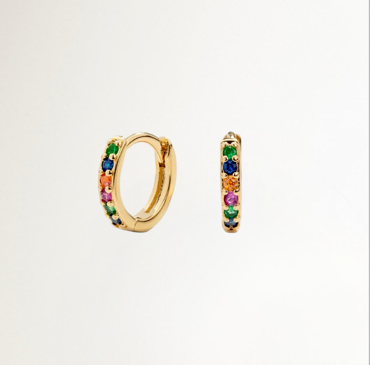 ARGOLLAS CON CIRCONES MULTICOLOR