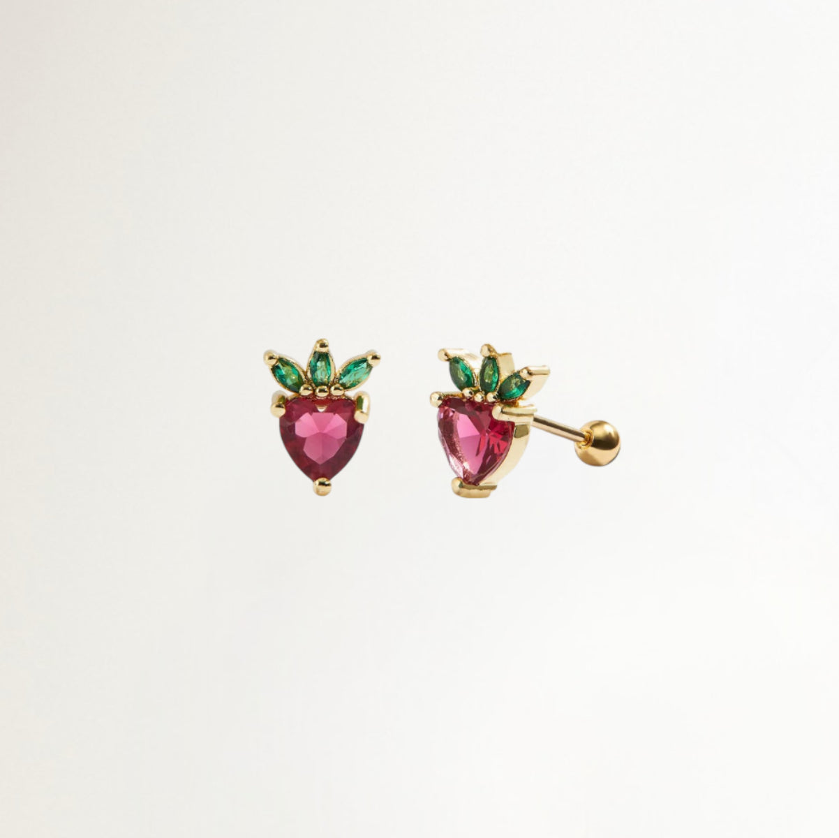 PIERCING FRESA ROSADA