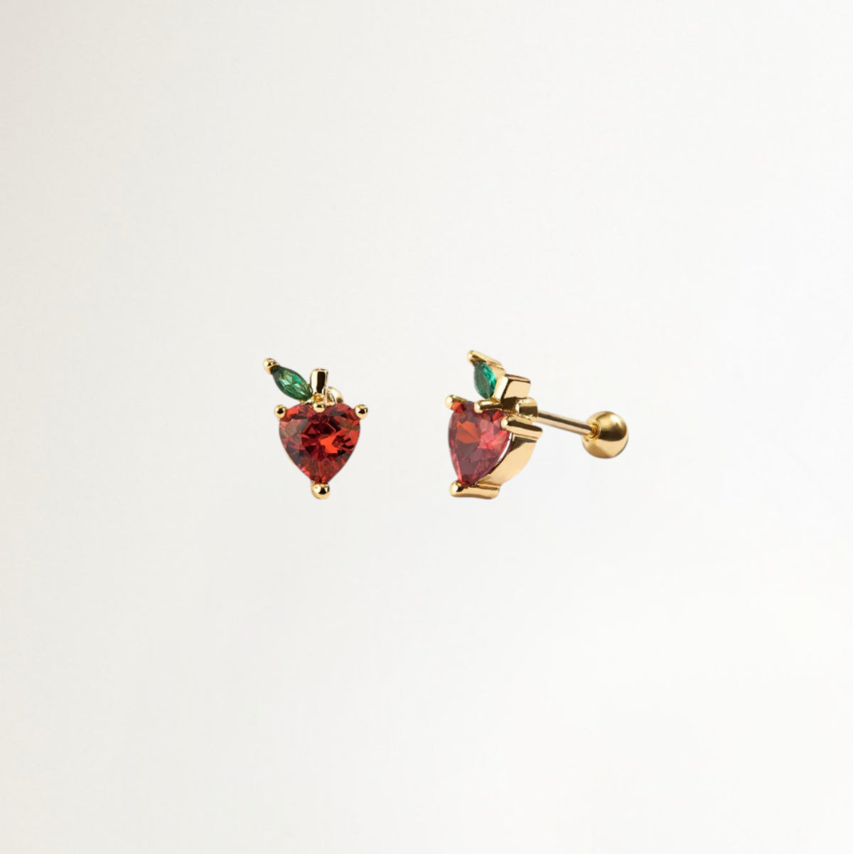 PIERCING CORAZON RUBI