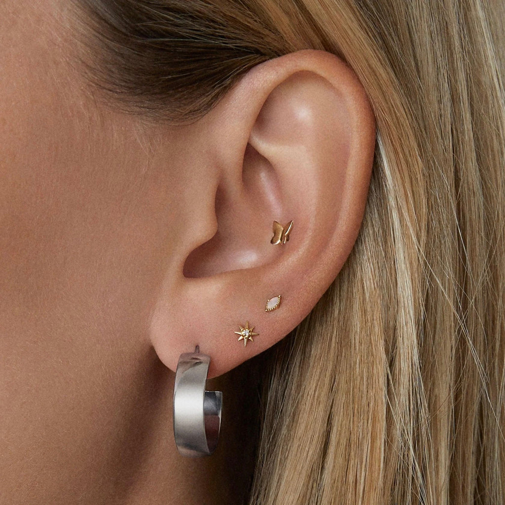 PENDIENTES MARIPOSA BAÑADOS EN ORO