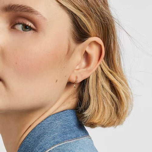 ARITOS ESTRELLA BAÑADAS EN ORO