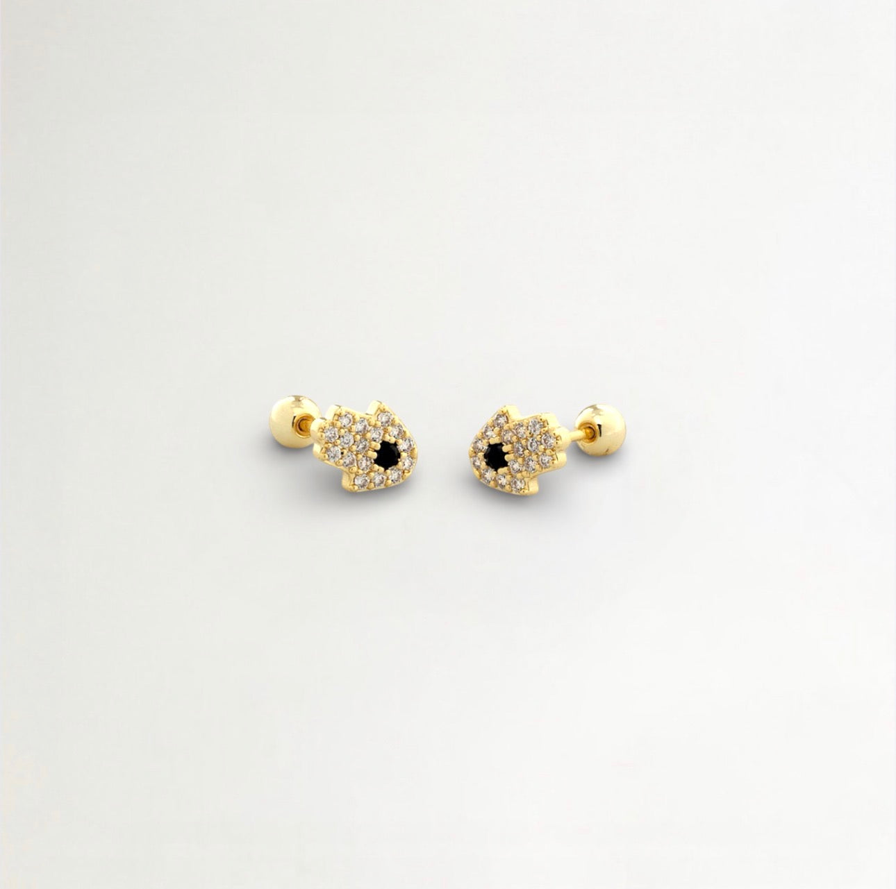 PIERCINGS MANO HAMSA BAÑADO EN ORO (1 UNIDAD)