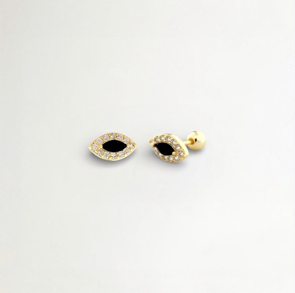 PIERCINGS CIRCON OJO BAÑADO EN ORO (1 UNIDAD)