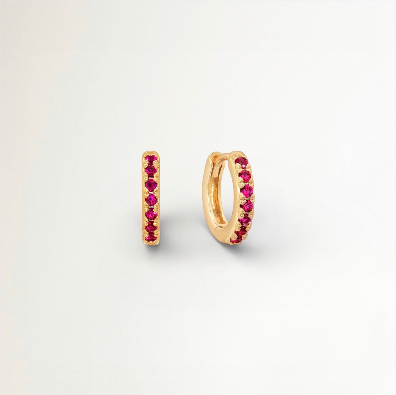 ARITOS VINO BAÑADAS EN ORO