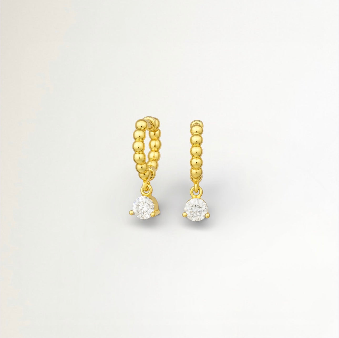 ARITOS PUNTO BAÑADAS EN ORO