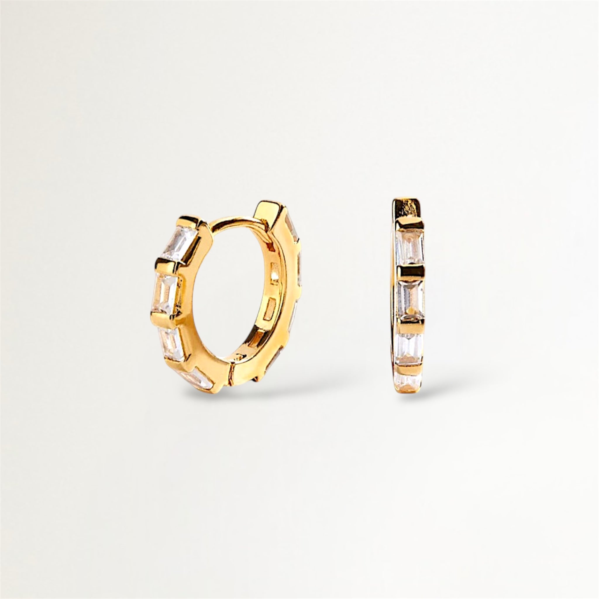 ARGOLLAS DORADAS RECTANGULARES