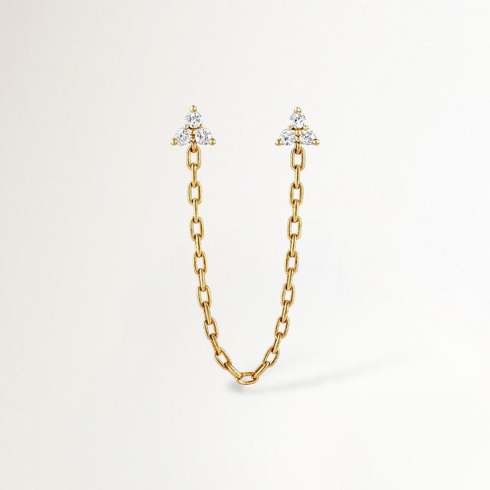 AROS CADENA CON TRIO DE CIRCONES