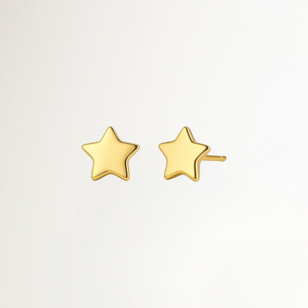 PENDIENTES ESTRELLA BAÑADOS EN ORO