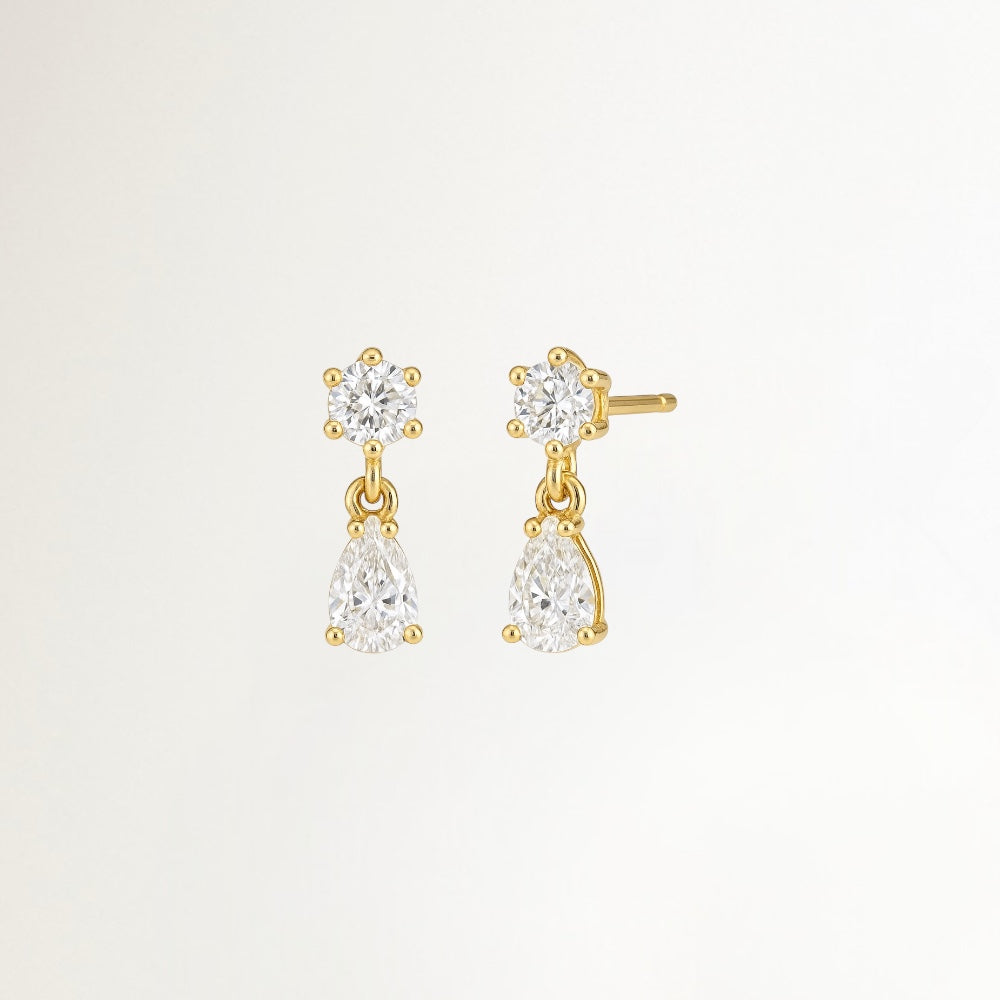 AROS COLGANTES GOTA CON CIRCONES EN LAGRIMA