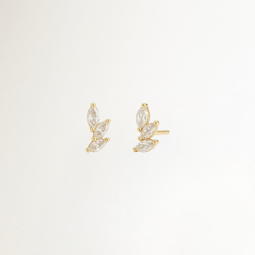 AROS TRIO DE ESFERAS DORADAS