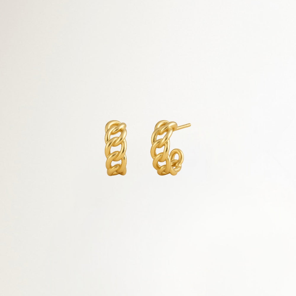 AROS CADENA ESLABON DORADOS