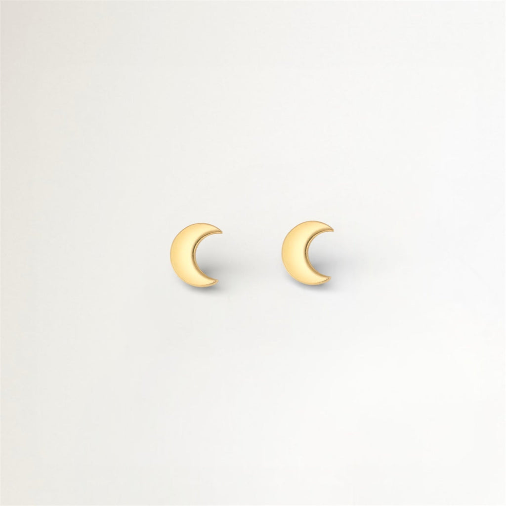 AROS LUNA LISA BAÑADOS EN ORO