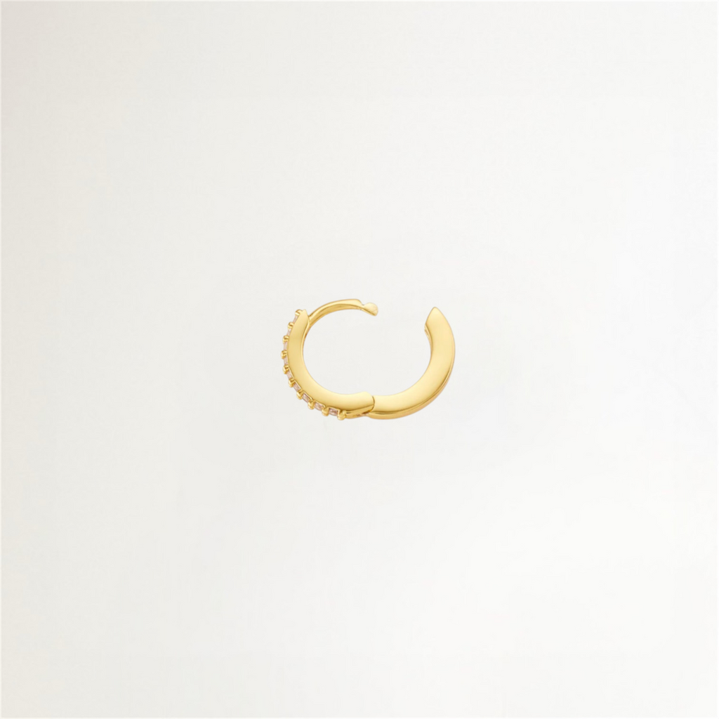 ARITOS SHINE BAÑADAS EN ORO 11MM