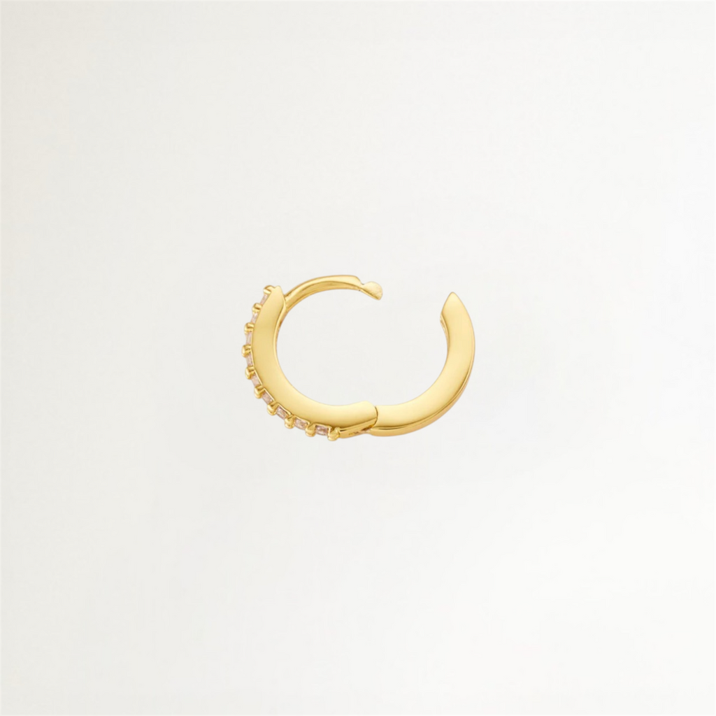 ARITOS SHINE BAÑADAS EN ORO 13MM