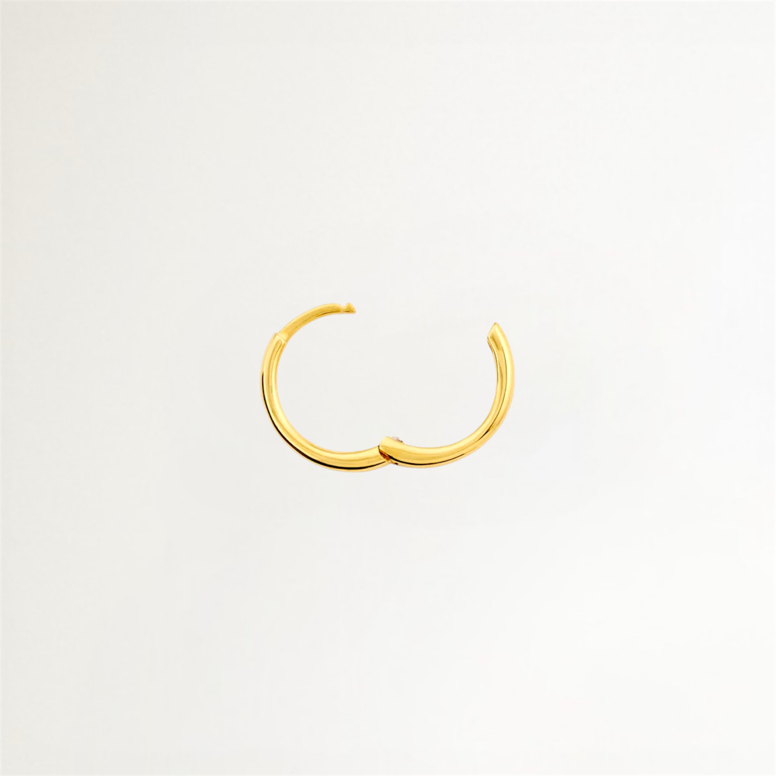 ARITOS LISAS BAÑADAS EN ORO 13MM